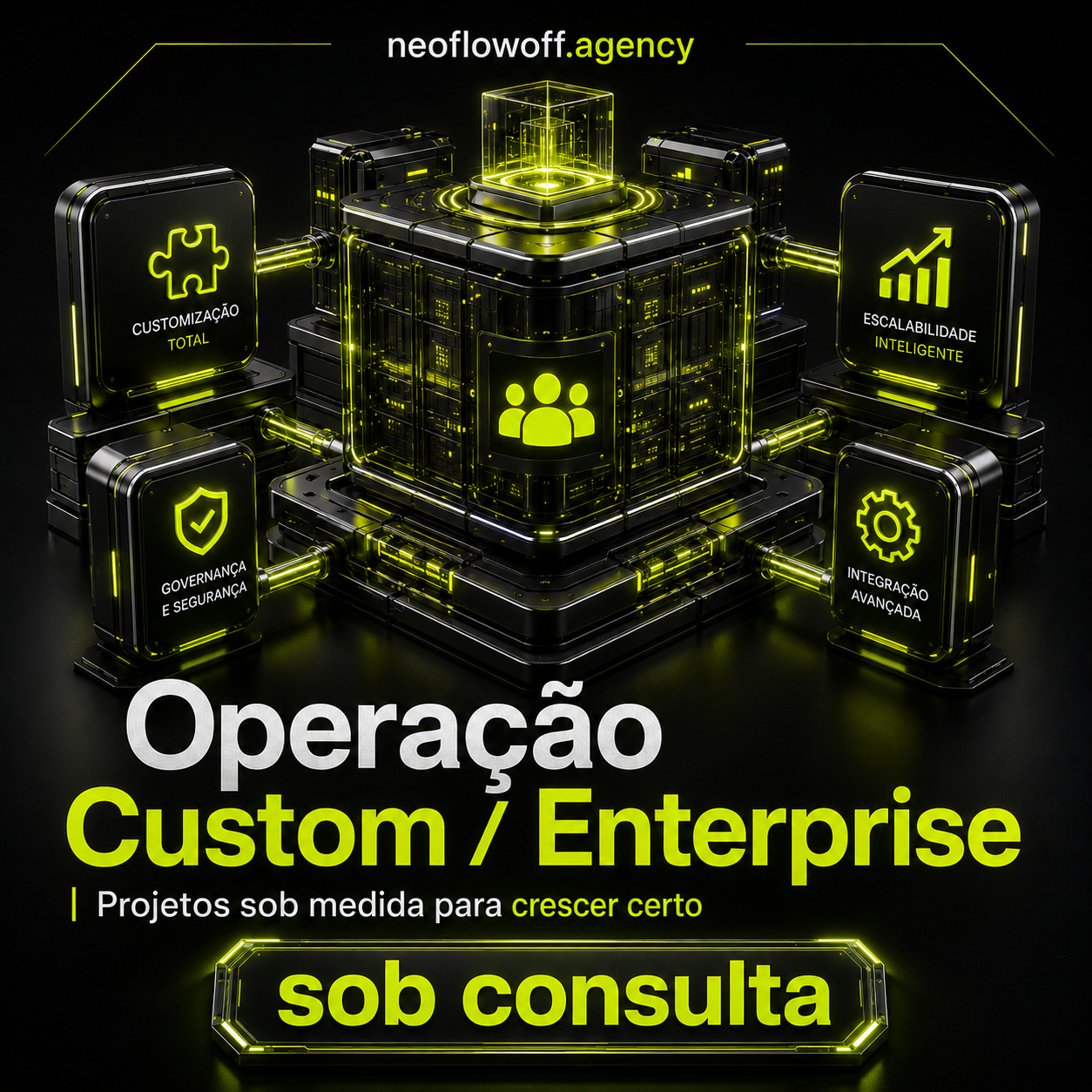 Operação Custom / Enterprise - Projetos sob medida para crescer certo